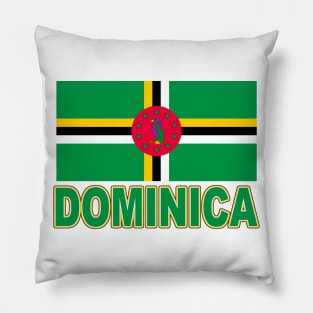 The Pride of Dominica - National Flag Design Pillow