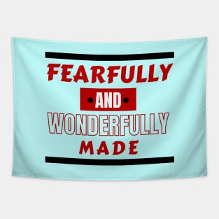 Fearfully And Wonderfully Made - Christian Saying Tapestry