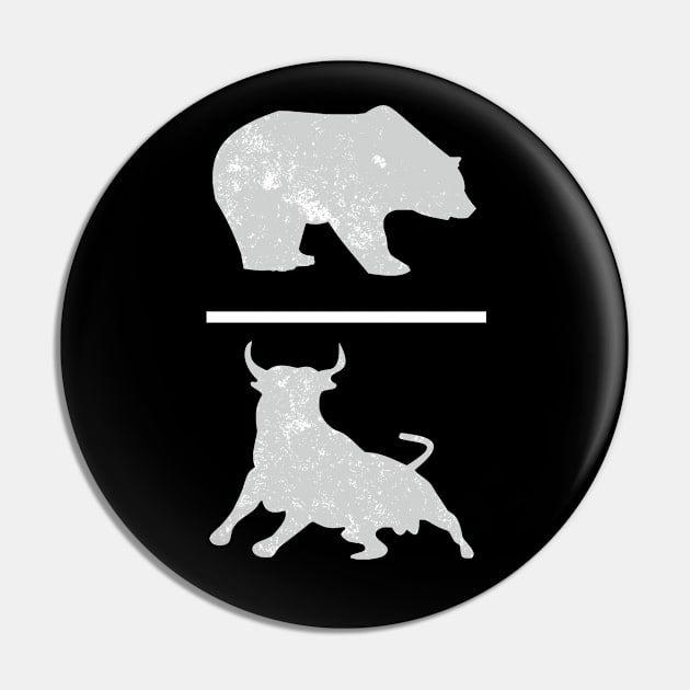 Bear Bull Pin by DiscoverNow