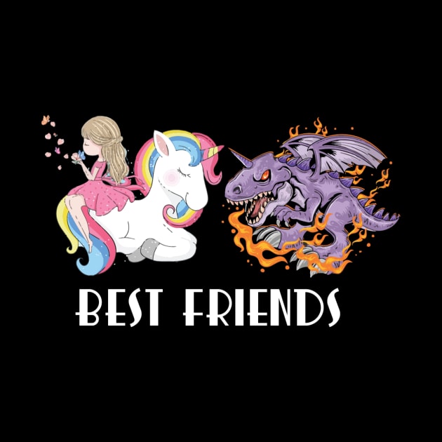 Best Friends Unicorn T-Rex by unicorn shirt