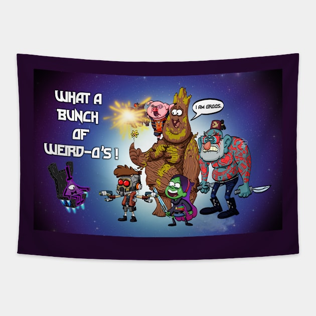 What a Bunch of Weird-O's - 2 Tapestry by KenTurner82