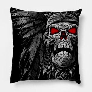 skull indian Pillow