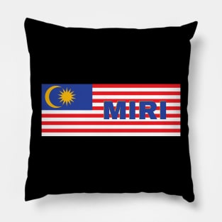Miri City in Malaysian Flag Pillow