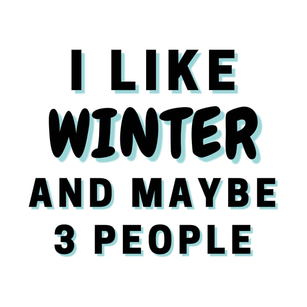 I Like Winter And Maybe 3 People by Word Minimalism