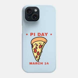 Kawaii Pi Day Pizza Slice March 14 Phone Case