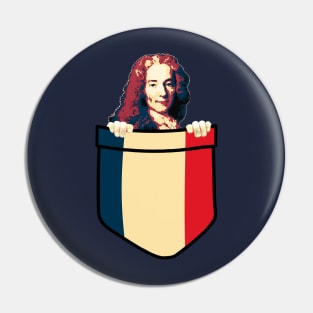 Voltaire In My Pocket Pin