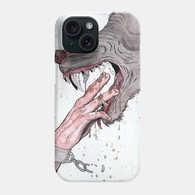 The Hand That Feeds Phone Case by Jarrodjvandenberg