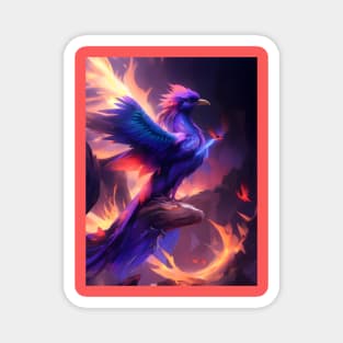 Colourful Pheonix bird Magnet