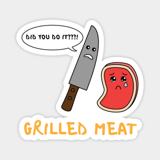 Grilled Meat Magnet