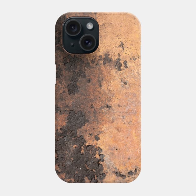 Orange texture burnt Phone Case by textural