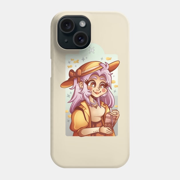 Pisces - Zodiac Girls Phone Case by Elliecupcakes