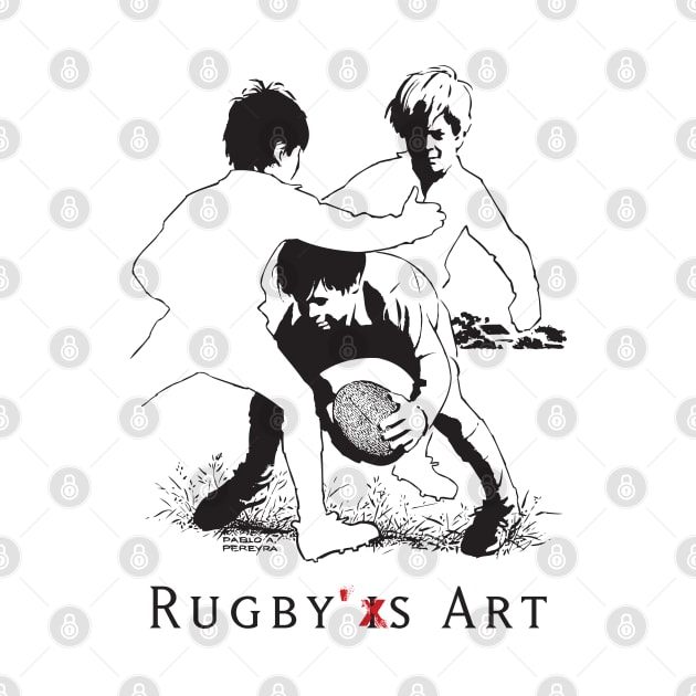 Rugby Junior Trapped by PPereyra by Pablo Pereyra Art