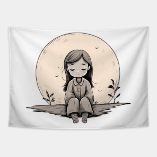 Moon Colours Tapestry