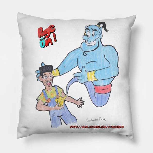 RageOn! drawing Prince of Genie Pillow by RageOntv