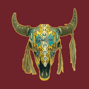 Buffalo Skull Decoration T-Shirt