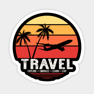 travel explore learn live Magnet