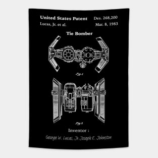 Tie Bomber Patent - Tie Bomber blueprint Tapestry