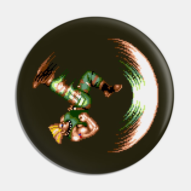 Guile Flash Kick Pin by Nerd_art