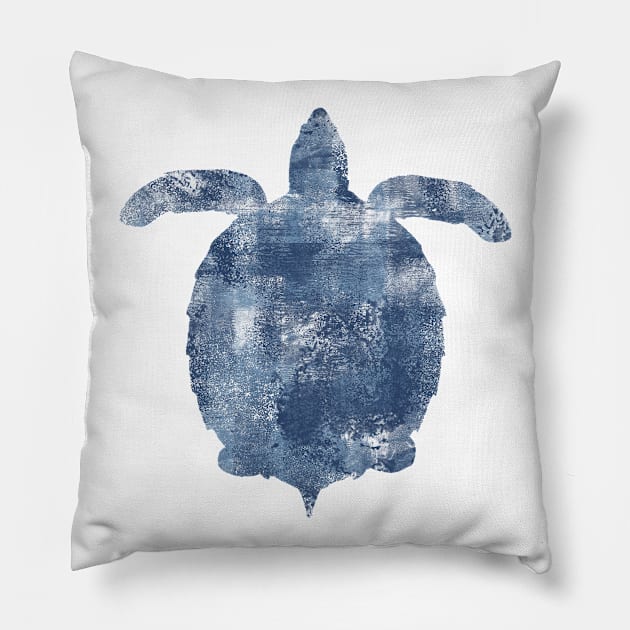 Sponge Sea Turtle Pillow by LittleBean