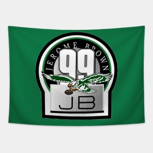 Jerome Brown Philadelphia Eagles Memorial Logo Tapestry