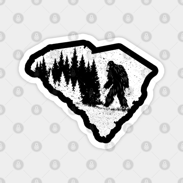 Bigfoot South Carolina State Magnet by Tesszero