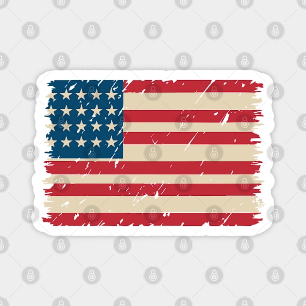 Flag USA. United States flag. American flag. National symbol of usa Magnet by designgoodstore_2