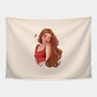 Heart Girl Tapestry