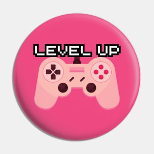 Level up girl Pin