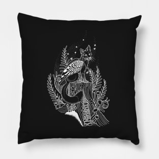 Winged Fox in White Pillow