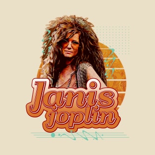 Janis joplin \\ Retro Art T-Shirt