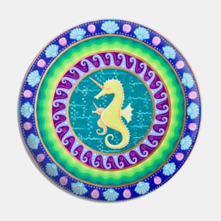 Magical Unicorn Seahorses Pin