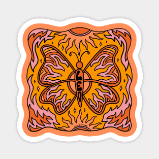 Leo Butterfly Magnet