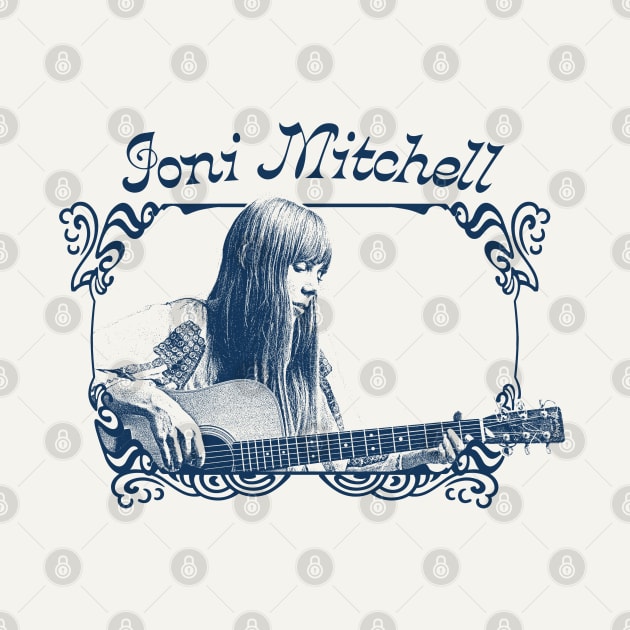 Joni Mitchell // Retro 1970s Style Fan Art Design by DankFutura