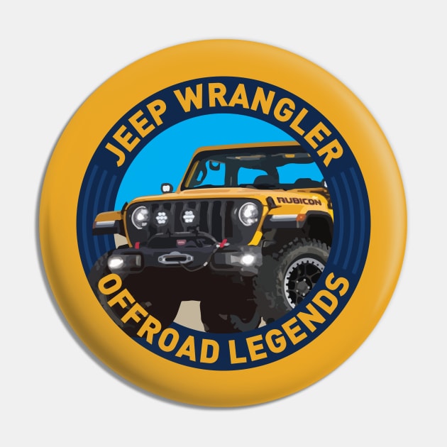 4x4 Offroad Legends: Jeep Wrangler Rubicon Pin by OFFROAD-DESIGNS