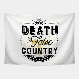 Death to False Country (Text/Dark) Tapestry