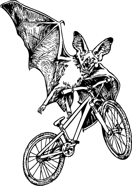 SEEMBO Bat Cycling Bicycle Cyclist Bicycling Bike Fun Biker Kids T-Shirt by SEEMBO