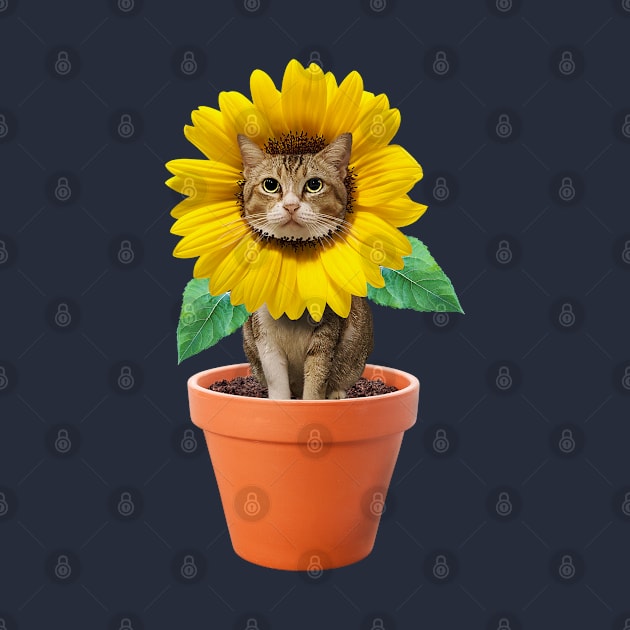 Sunflower Kitty Cat by leBoosh-Designs