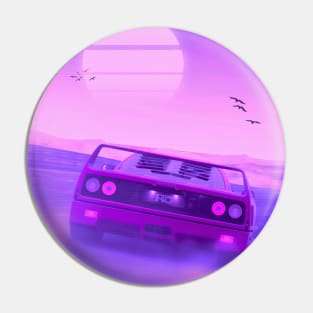 F40 synthwave Pin