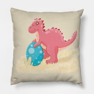 Easter dino egg Pillow