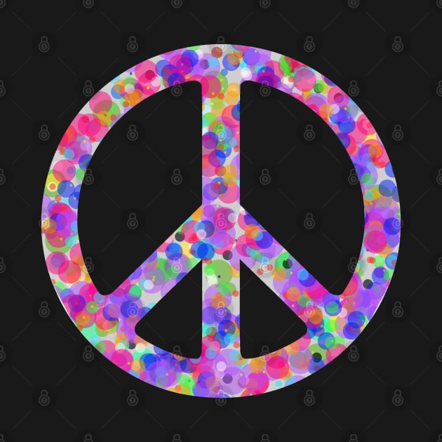 World Peace Sign Vibrant Art Graffiti Activist by PlanetMonkey