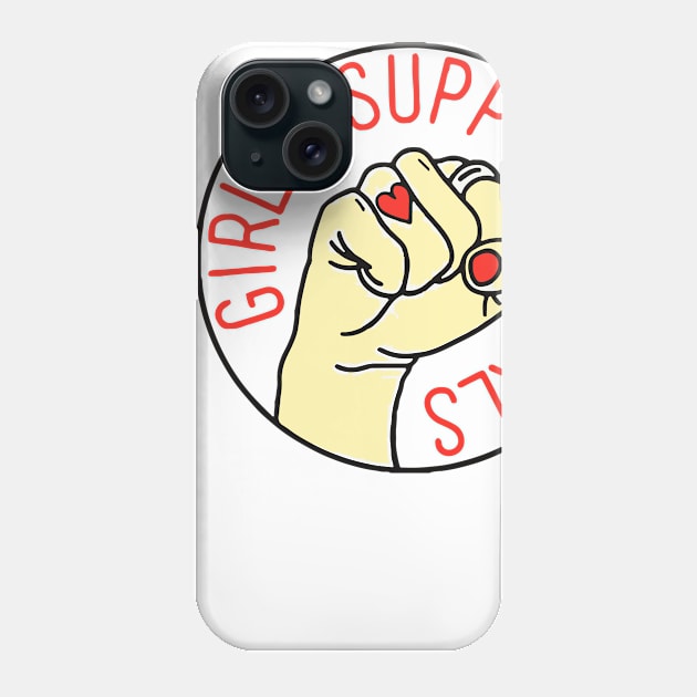 Girls Support Girls Phone Case by SARFAN