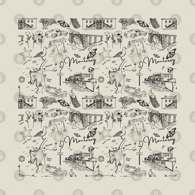 Monterey All Over Print by Slightly Unhinged