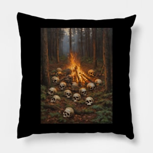 Skulls in the Woods Pillow