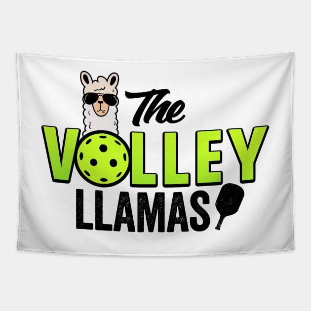 Pickleball Gifts The Volley Llamas funny Pickleball Shirt Tapestry by Mesyo