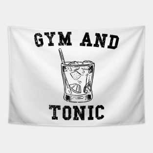 Gym and juice distressed Tapestry