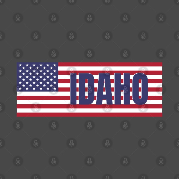 Idaho State in American Flag by aybe7elf