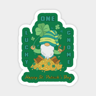 One Lucky Gnome - St. Valentine's Day Magnet