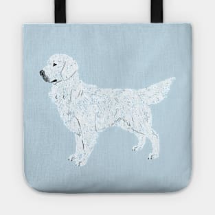 I Love my English Cream Golden Retriever Tote