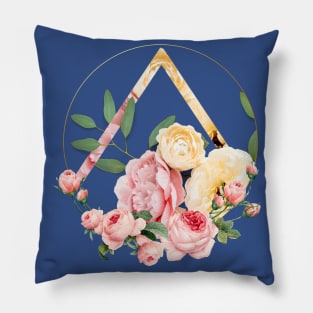 Circular Flower Frame - Yellow/Pink Pillow