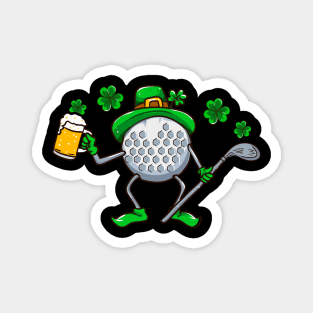 St Patricks Day Golf Golfing Beer Funny Humor Magnet